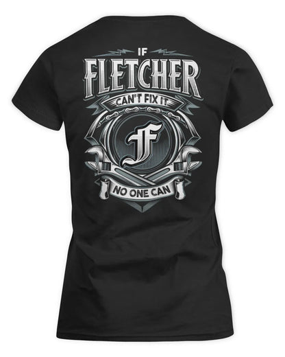 FLETCHER AP81-K4-626 - Personalized Ahmed Quote Apparel “If Ahmed Can't Fix It, No One Can” - Women's Standard T-Shirt - Black