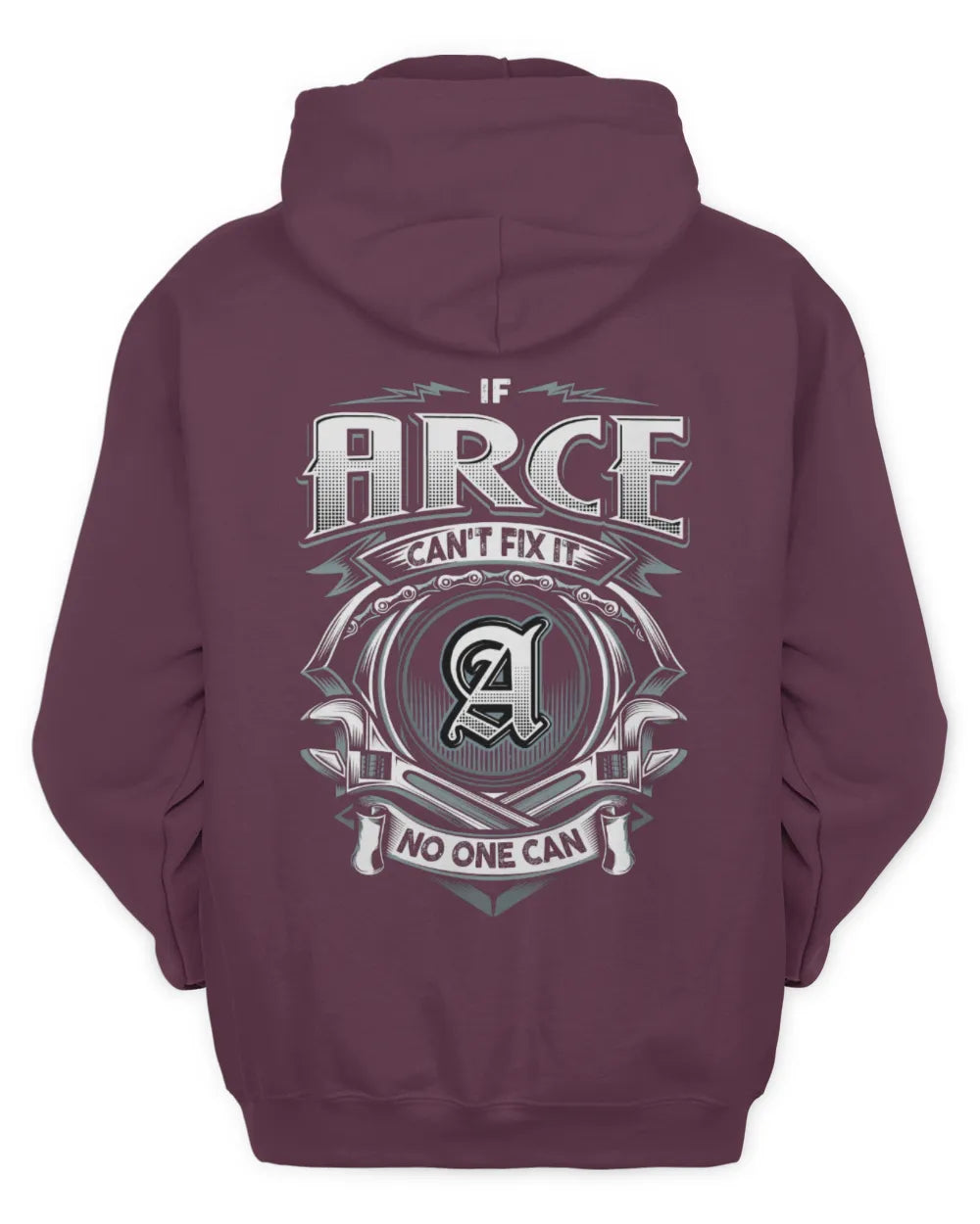 ARCE AP81-K4-626 - Personalized Ahmed Quote Apparel “If Ahmed Can't Fix It, No One Can” - Unisex Hoodie - Maroon