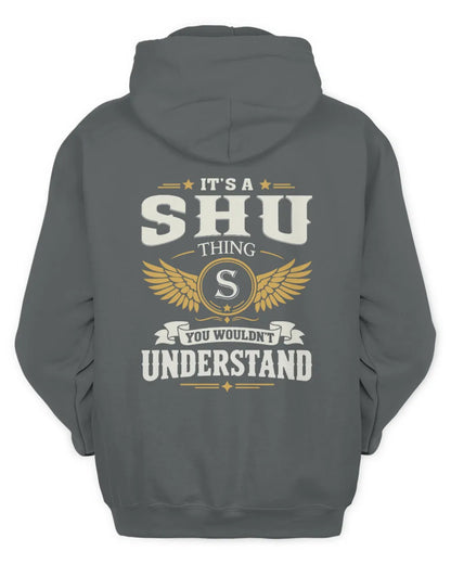 SHU KT06-M008 It’s a [NAME] Thing – You Wouldn’t Understand | Personalized Vintage T-Shirt - Unisex Hoodie - Charcoal