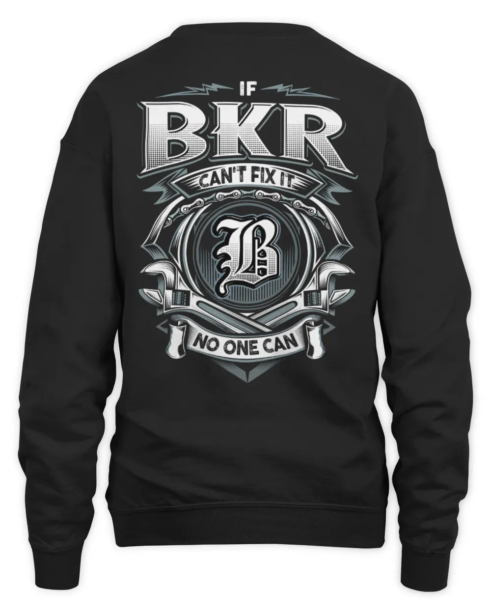 BKR AP81-K4-626 - Personalized Ahmed Quote Apparel “If Ahmed Can't Fix It, No One Can” - Unisex Sweatshirt - Black