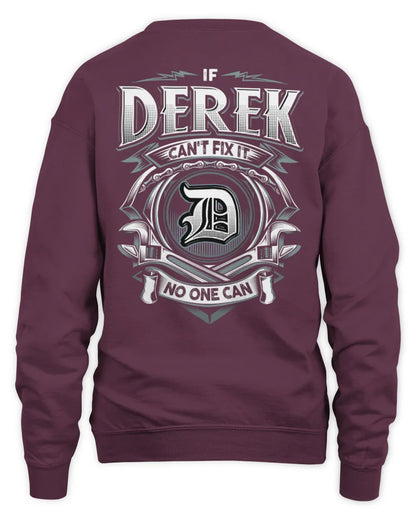 DEREK AP81-K4-626 - Personalized Ahmed Quote Apparel “If Ahmed Can't Fix It, No One Can” - Unisex Sweatshirt - Maroon