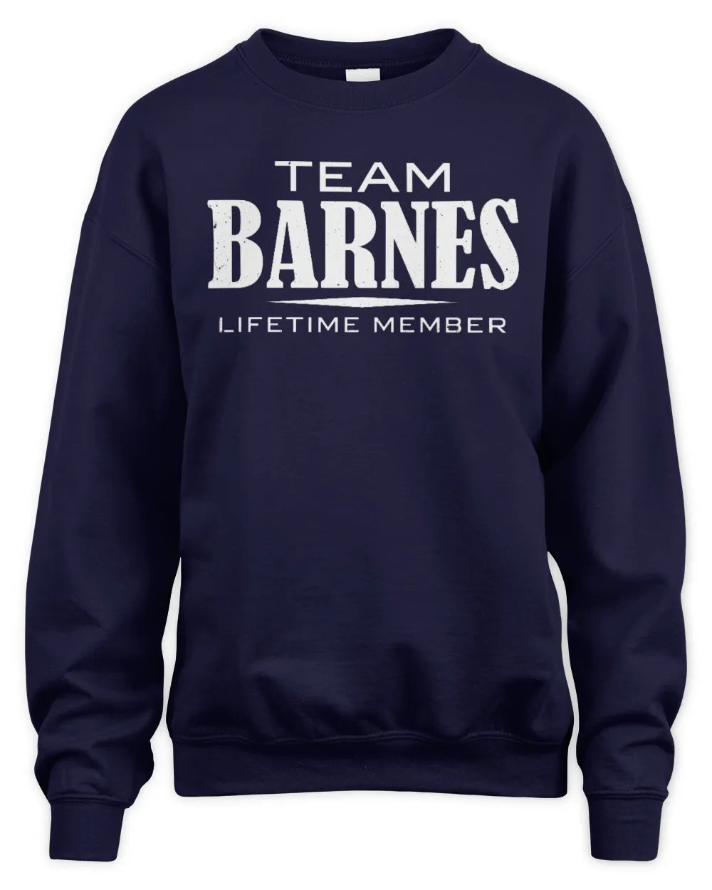 BARNES BL62-K4-128 - Personalized “Team NAME Lifetime Member” - Unisex Sweatshirt - Navy