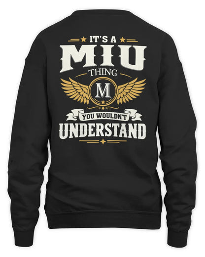 MIU KT06-M008 It’s a [NAME] Thing – You Wouldn’t Understand | Personalized Vintage T-Shirt - Unisex Sweatshirt - Black