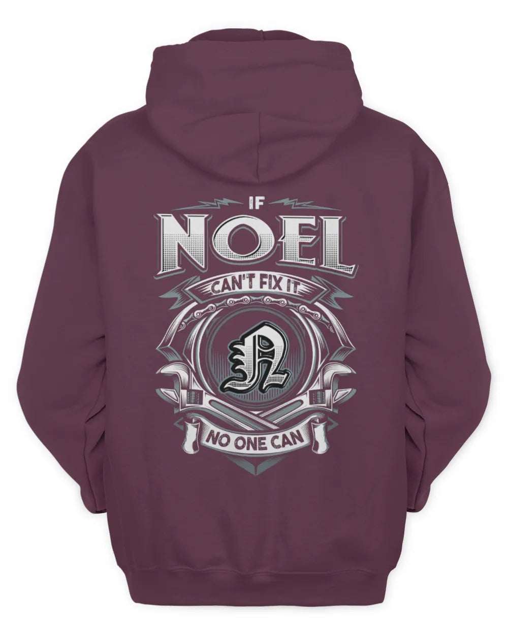 NOEL AP81-K4-626 - Personalized Ahmed Quote Apparel “If Ahmed Can't Fix It, No One Can” - Unisex Hoodie - Maroon