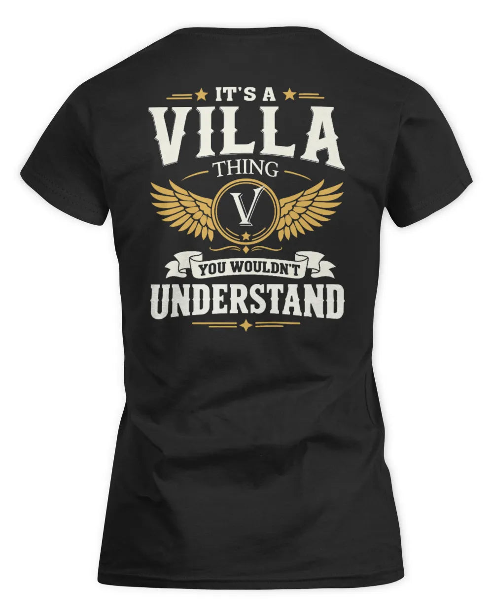 VILLA KT06-M008 It’s a [NAME] Thing – You Wouldn’t Understand | Personalized Vintage T-Shirt - Women's Standard T-Shirt - Black