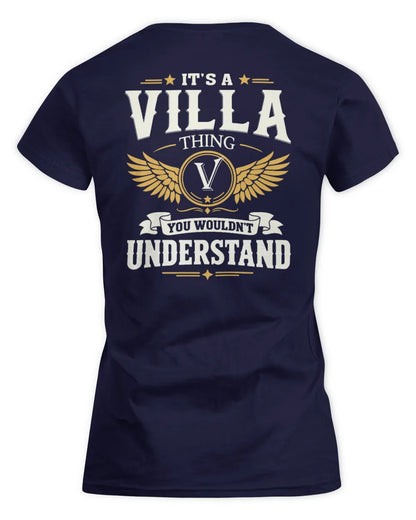 VILLA KT06-M008 It’s a [NAME] Thing – You Wouldn’t Understand | Personalized Vintage T-Shirt - Women's Standard T-Shirt - Navy