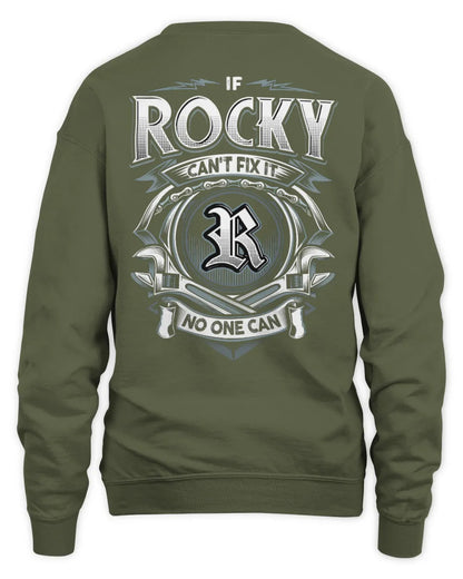 ROCKY AP81-K4-626 - Personalized Ahmed Quote Apparel “If Ahmed Can't Fix It, No One Can” - Unisex Sweatshirt - Military Green