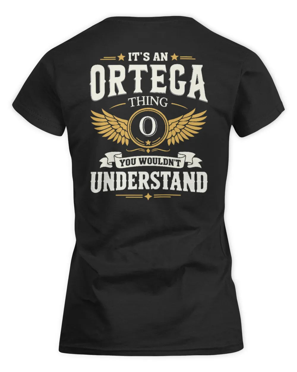 ORTEGA KT06-M008 It’s a [NAME] Thing – You Wouldn’t Understand | Personalized Vintage T-Shirt - Women's Standard T-Shirt - Black