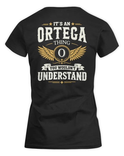 ORTEGA KT06-M008 It’s a [NAME] Thing – You Wouldn’t Understand | Personalized Vintage T-Shirt - Women's Standard T-Shirt - Black