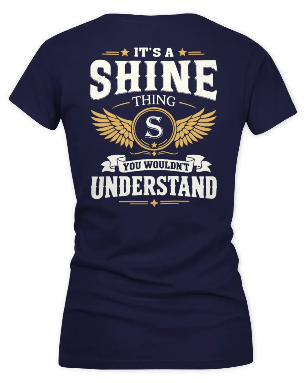 SHINE KT06-M008 It’s a [NAME] Thing – You Wouldn’t Understand | Personalized Vintage T-Shirt - Women's V-Neck T-Shirt - Navy