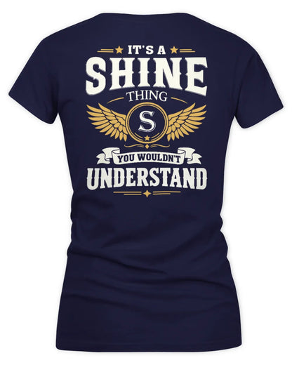 SHINE KT06-M008 It’s a [NAME] Thing – You Wouldn’t Understand | Personalized Vintage T-Shirt - Women's V-Neck T-Shirt - Navy