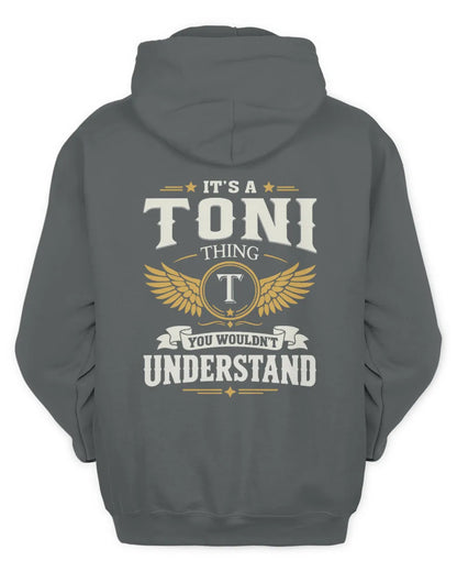 TONI KT06-M008 It’s a [NAME] Thing – You Wouldn’t Understand | Personalized Vintage T-Shirt - Unisex Hoodie - Charcoal