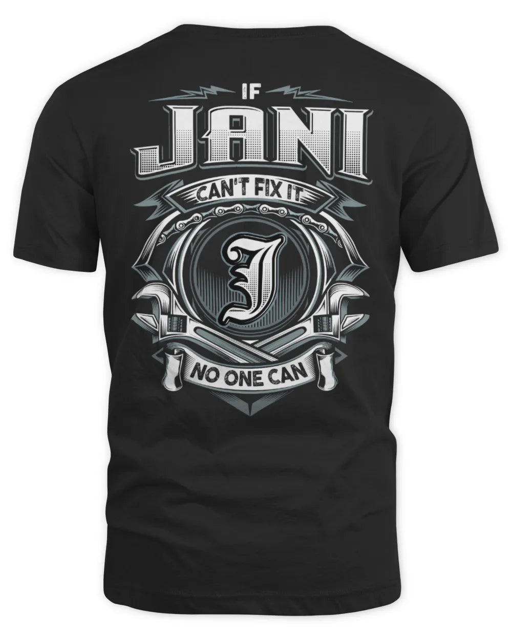 JANI AP81-K4-626 - Personalized Ahmed Quote Apparel “If Ahmed Can't Fix It, No One Can” - Unisex Standard T-Shirt - Black