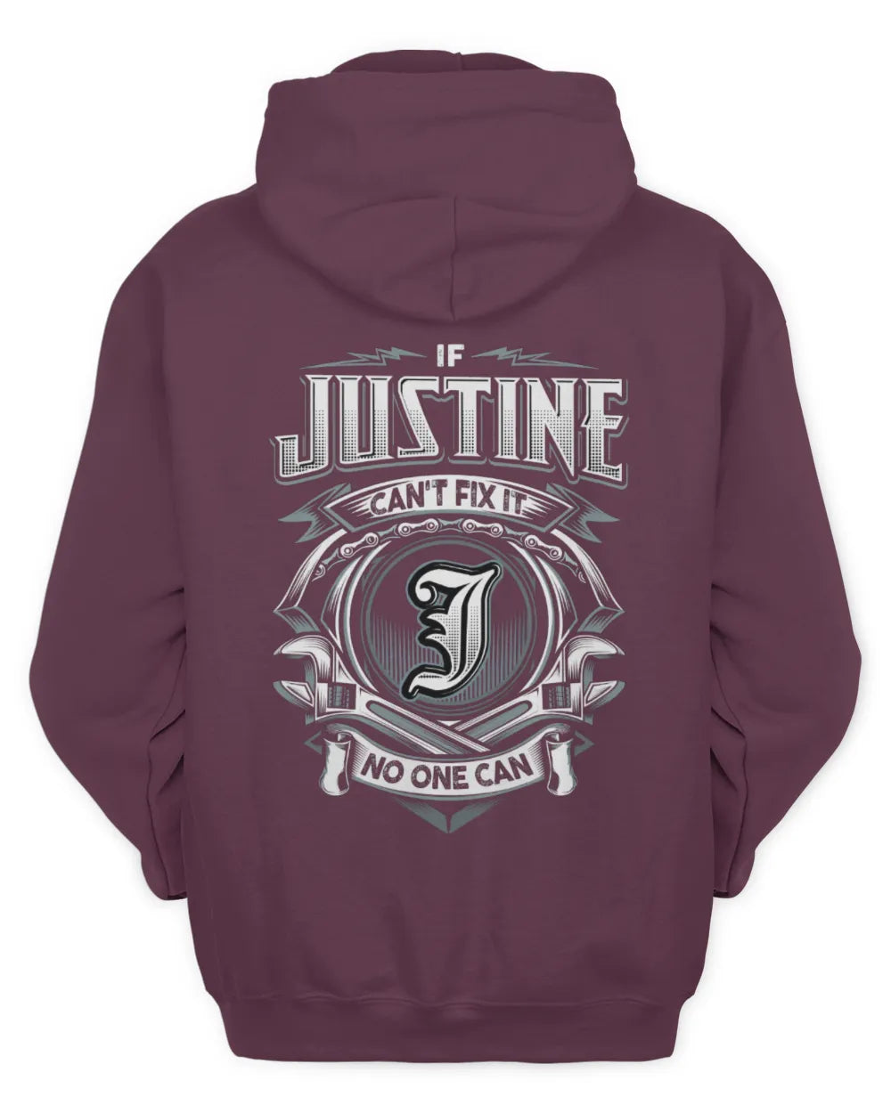 JUSTINE AP81-K4-626 - Personalized Ahmed Quote Apparel “If Ahmed Can't Fix It, No One Can” - Unisex Hoodie - Maroon
