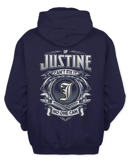 JUSTINE AP81-K4-626 - Personalized Ahmed Quote Apparel “If Ahmed Can't Fix It, No One Can” - Unisex Hoodie - Navy