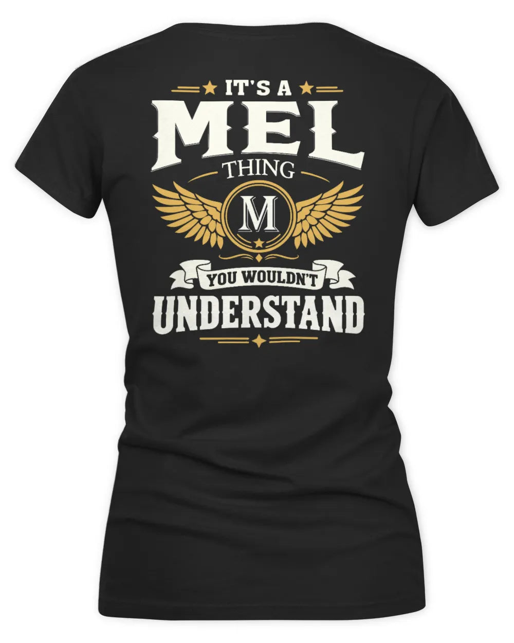 MEL KT06-M008 It’s a [NAME] Thing – You Wouldn’t Understand | Personalized Vintage T-Shirt - Women's V-Neck T-Shirt - Black