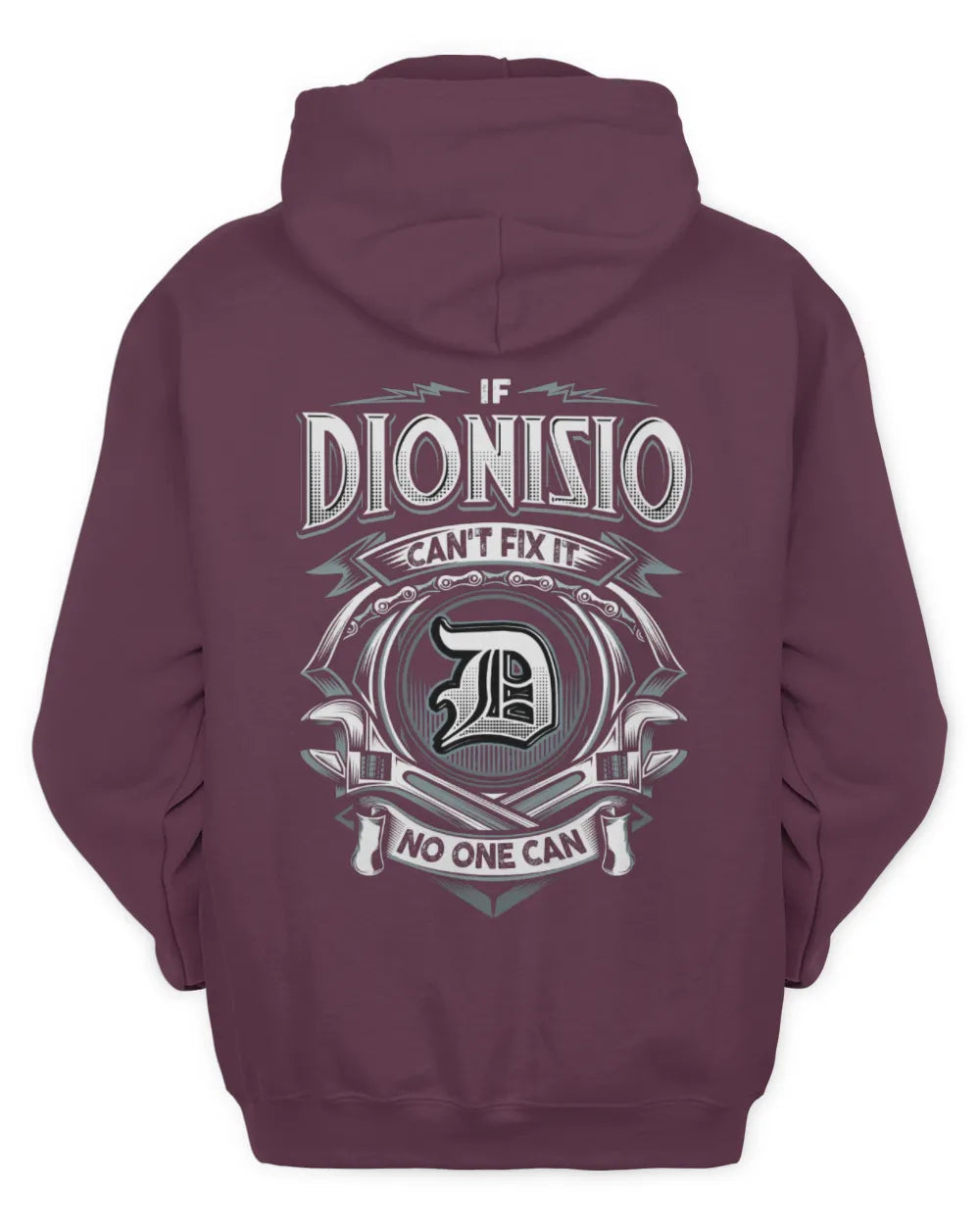 DIONISIO AP81-K4-626 - Personalized Ahmed Quote Apparel “If Ahmed Can't Fix It, No One Can” - Unisex Hoodie - Maroon