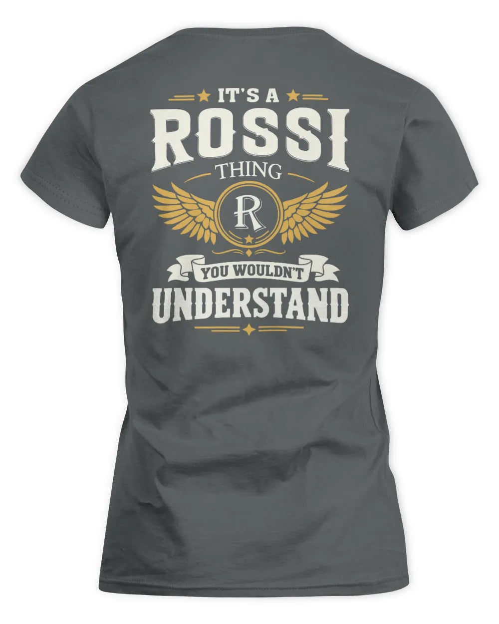ROSSI KT06-M008 It’s a [NAME] Thing – You Wouldn’t Understand | Personalized Vintage T-Shirt - Women's Standard T-Shirt - Charcoal