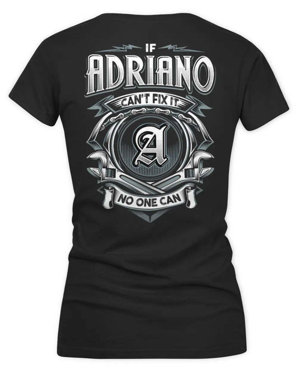 ADRIANO AP81-K4-626 - Personalized Ahmed Quote Apparel “If Ahmed Can't Fix It, No One Can” - Women's V-Neck T-Shirt - Black