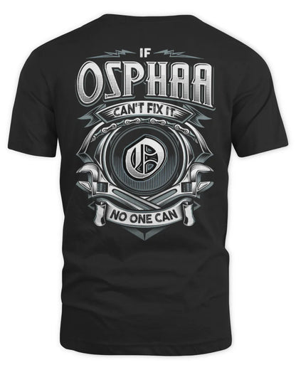 OSPHAA AP81-K4-626 - Personalized Ahmed Quote Apparel “If Ahmed Can't Fix It, No One Can” - Unisex Standard T-Shirt - Black
