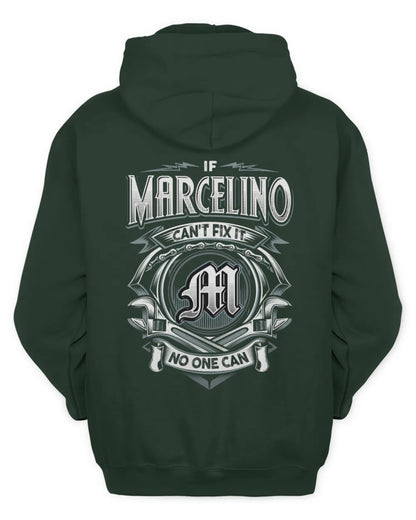 MARCELINO AP81-K4-626 - Personalized Ahmed Quote Apparel “If Ahmed Can't Fix It, No One Can” - Unisex Hoodie - Forest Green