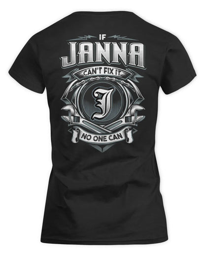 JANNA AP81-K4-626 - Personalized Ahmed Quote Apparel “If Ahmed Can't Fix It, No One Can” - Women's Standard T-Shirt - Black