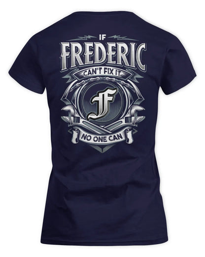 FREDERIC AP81-K4-626 - Personalized Ahmed Quote Apparel “If Ahmed Can't Fix It, No One Can” - Women's Standard T-Shirt - Navy