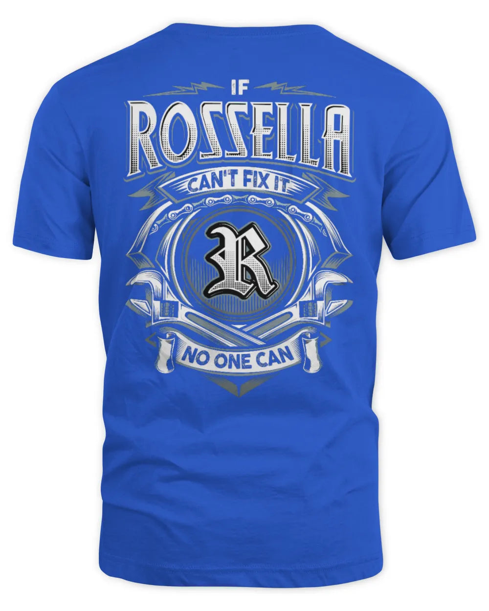 ROSSELLA AP81-K4-626 - Personalized Ahmed Quote Apparel “If Ahmed Can't Fix It, No One Can” - Unisex Standard T-Shirt - Royal