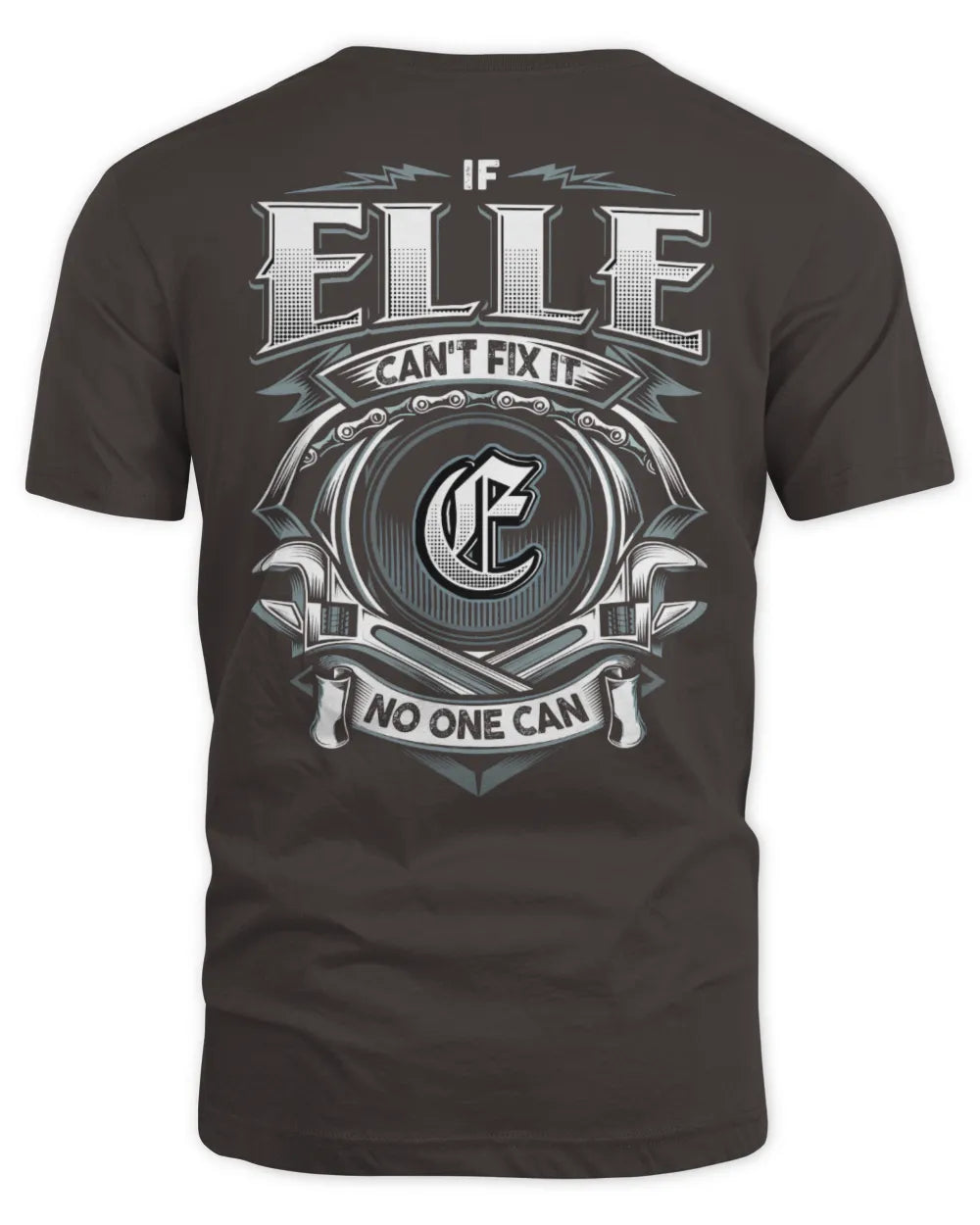 ELLE AP81-K4-626 - Personalized Ahmed Quote Apparel “If Ahmed Can't Fix It, No One Can” - Unisex Standard T-Shirt - Dark Chocolate