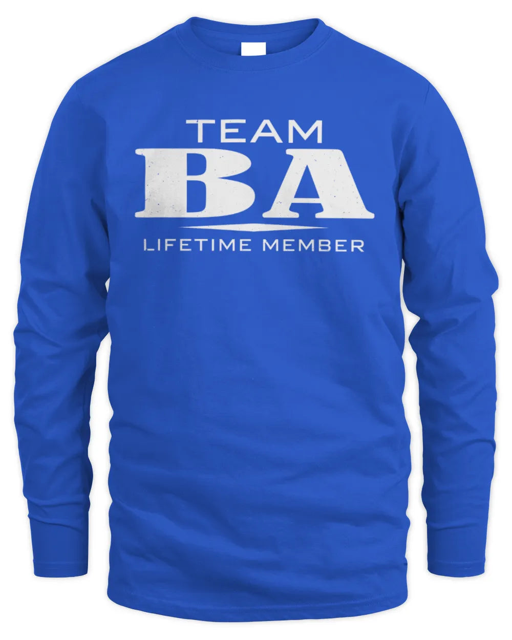BA BL62-K4-128 - Personalized “Team NAME Lifetime Member” - Men's Long Sleeved T-Shirt - Royal