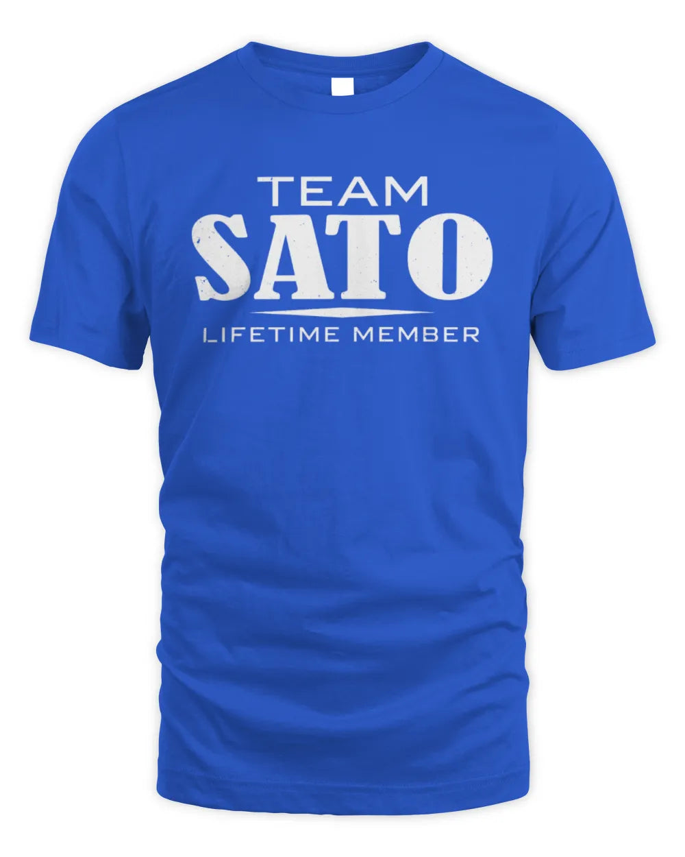 SATO BL62-K4-128 - Personalized “Team NAME Lifetime Member” - Unisex Standard T-Shirt - Royal