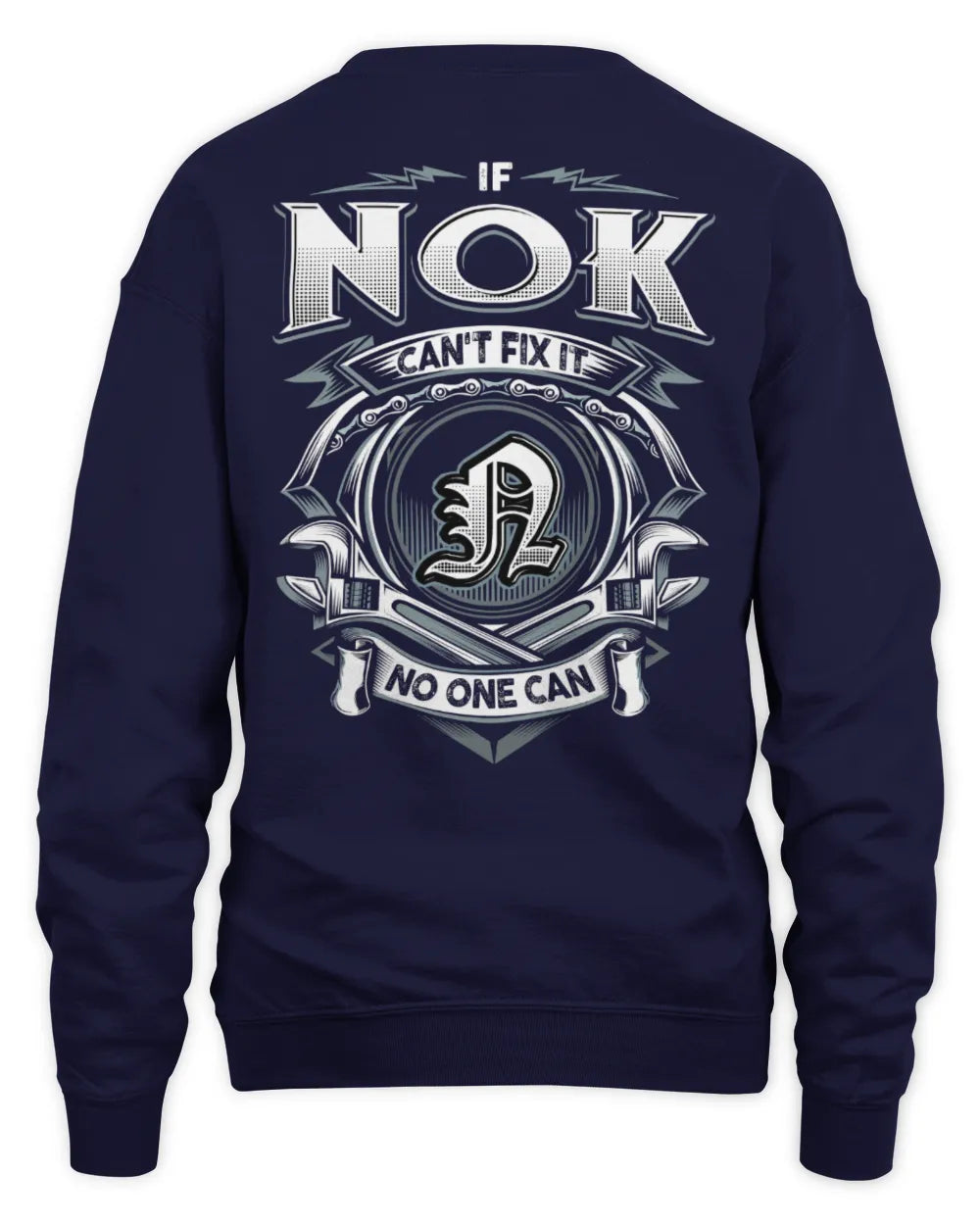 NOK AP81-K4-626 - Personalized Ahmed Quote Apparel “If Ahmed Can't Fix It, No One Can” - Unisex Sweatshirt - Navy