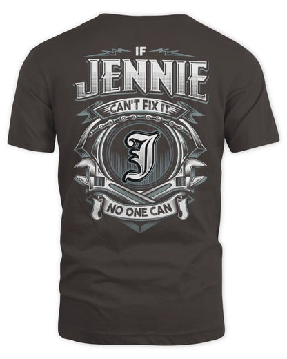 JENNIE AP81-K4-626 - Personalized Ahmed Quote Apparel “If Ahmed Can't Fix It, No One Can” - Unisex Standard T-Shirt - Dark Chocolate