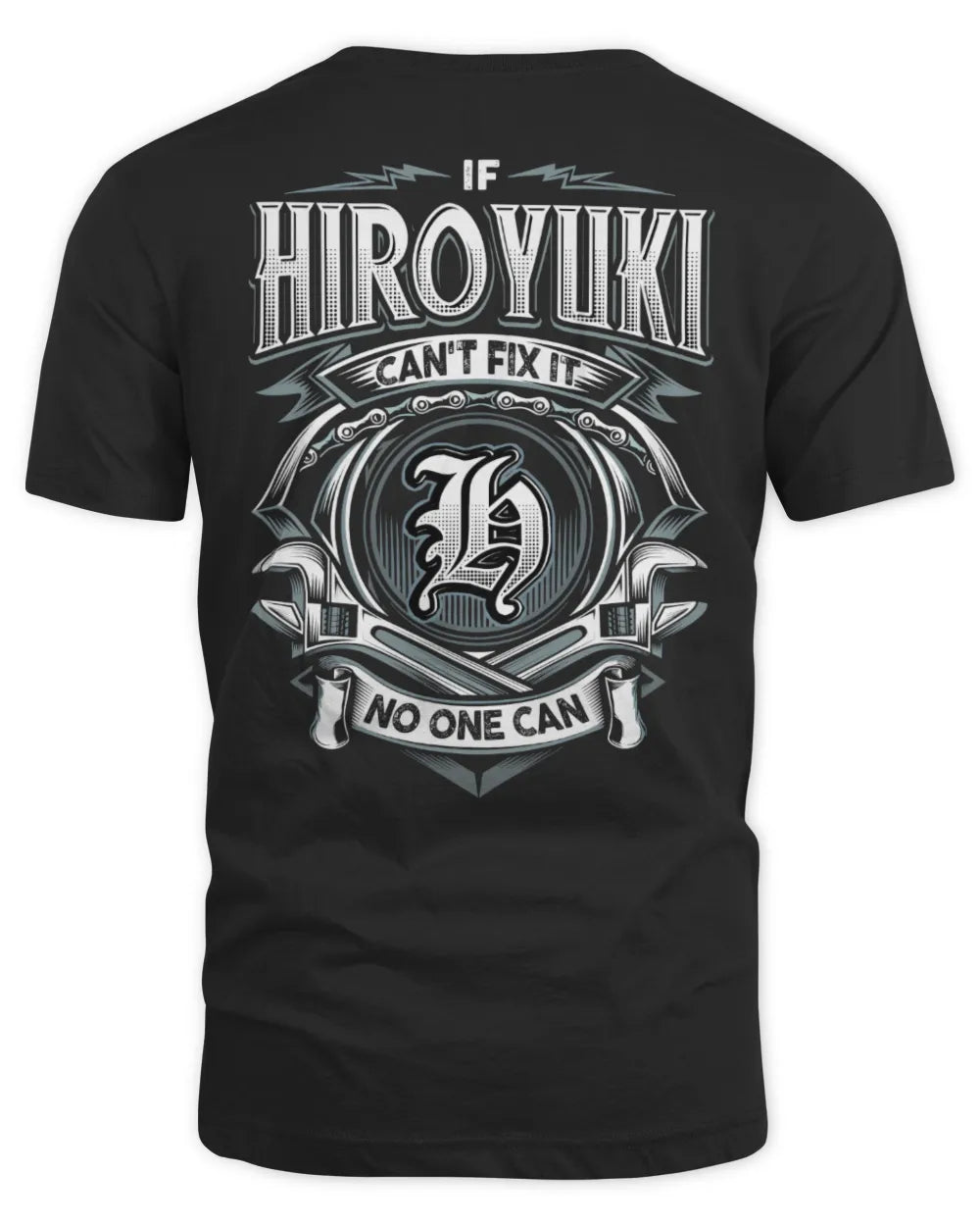 HIROYUKI AP81-K4-626 - Personalized Ahmed Quote Apparel “If Ahmed Can't Fix It, No One Can” - Unisex Standard T-Shirt - Black