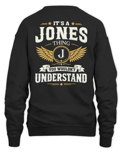 JONES KT06-M008 It’s a [NAME] Thing – You Wouldn’t Understand | Personalized Vintage T-Shirt - Unisex Sweatshirt - Black