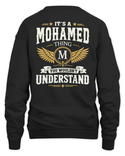 MOHAMED KT06-M008 It’s a [NAME] Thing – You Wouldn’t Understand | Personalized Vintage T-Shirt - Unisex Sweatshirt - Black