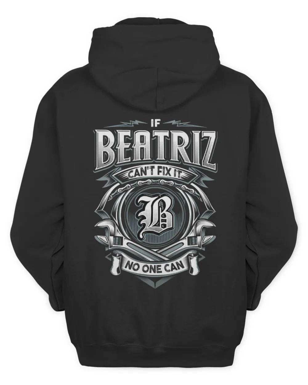 BEATRIZ AP81-K4-626 - Personalized Ahmed Quote Apparel “If Ahmed Can't Fix It, No One Can” - Unisex Hoodie - Black