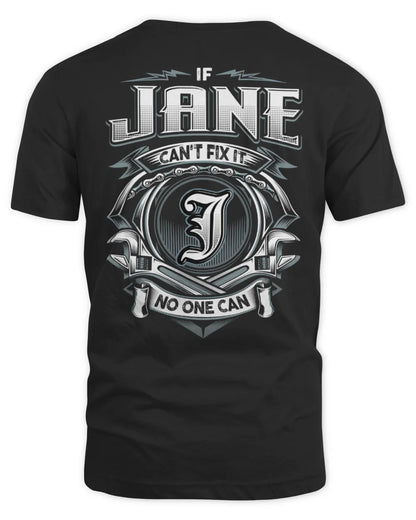 JANE AP81-K4-626 - Personalized Ahmed Quote Apparel “If Ahmed Can't Fix It, No One Can” - Unisex Standard T-Shirt - Black