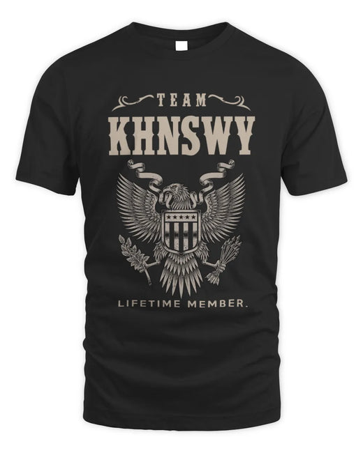 KHNSWY TP06-K82 – Personalized Classic Style Apparel “Team NAME Lifetime Member”