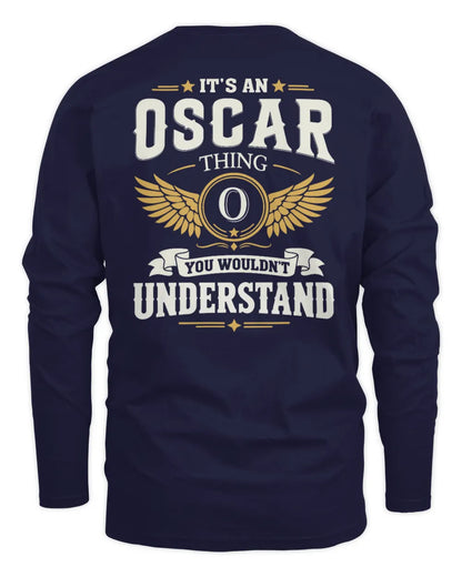 OSCAR KT06-M008 It’s a [NAME] Thing – You Wouldn’t Understand | Personalized Vintage T-Shirt - Men's Long Sleeved T-Shirt - Navy