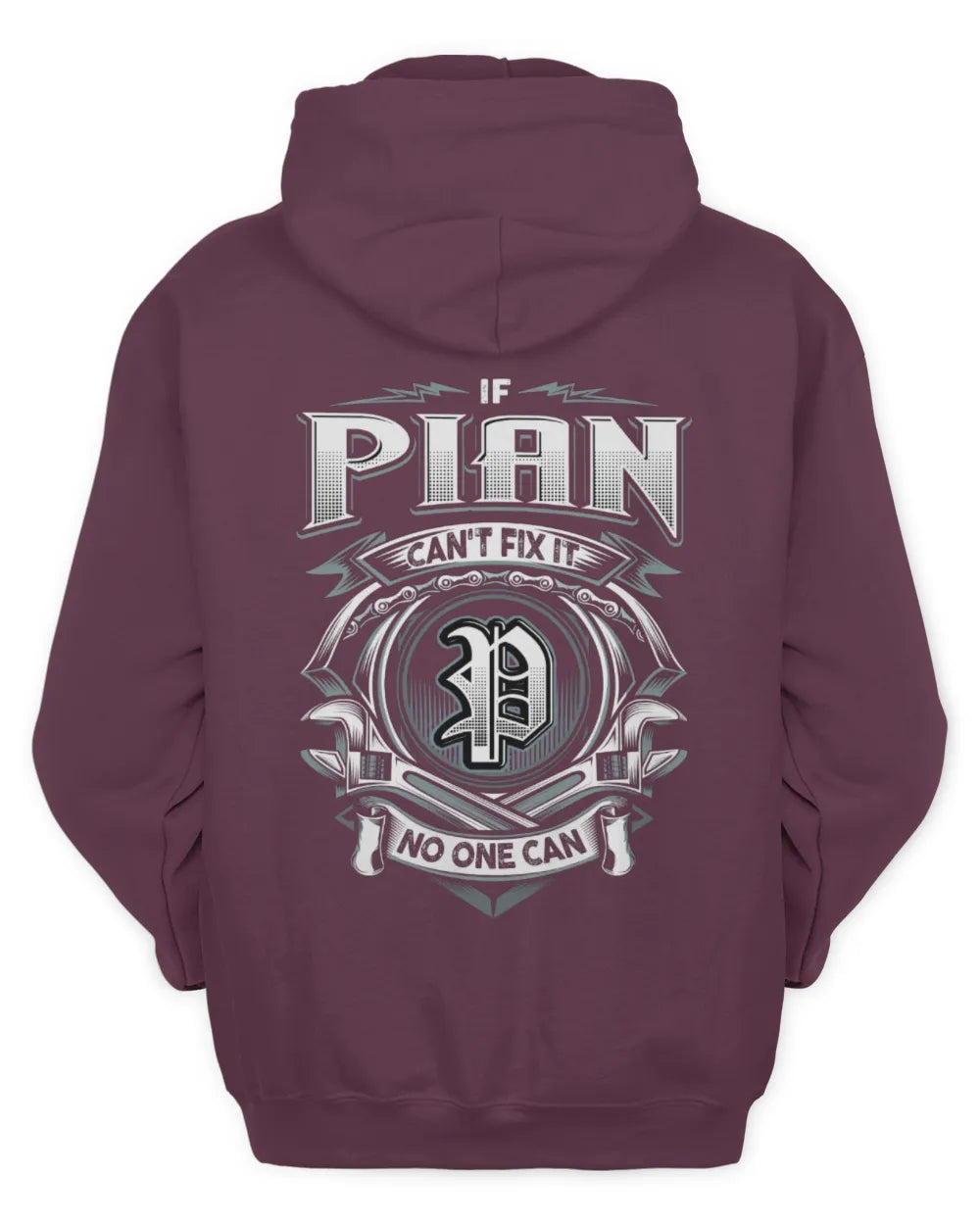 PIAN AP81-K4-626 - Personalized Ahmed Quote Apparel “If Ahmed Can't Fix It, No One Can” - Unisex Hoodie - Maroon