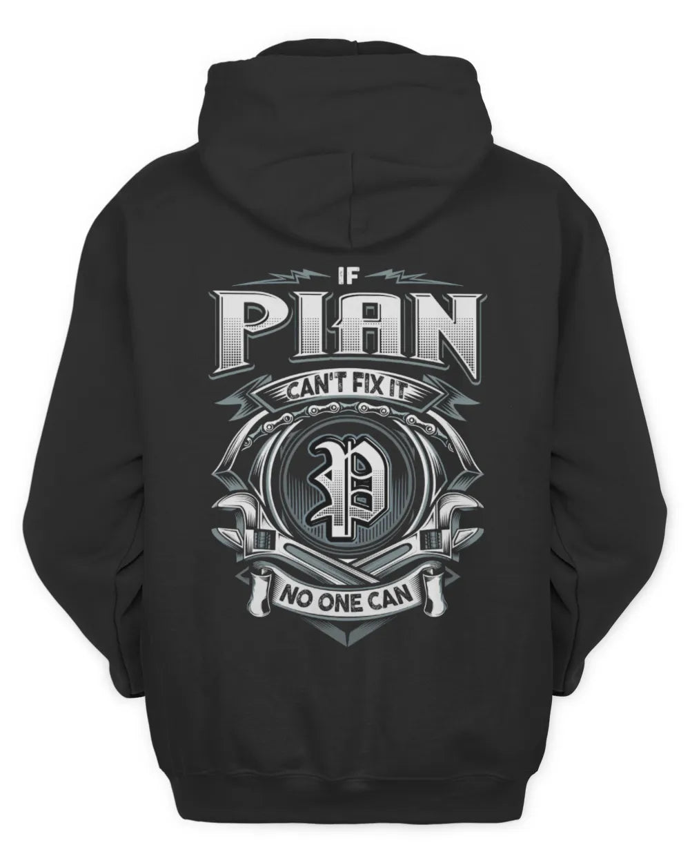 PIAN AP81-K4-626 - Personalized Ahmed Quote Apparel “If Ahmed Can't Fix It, No One Can” - Unisex Hoodie - Black