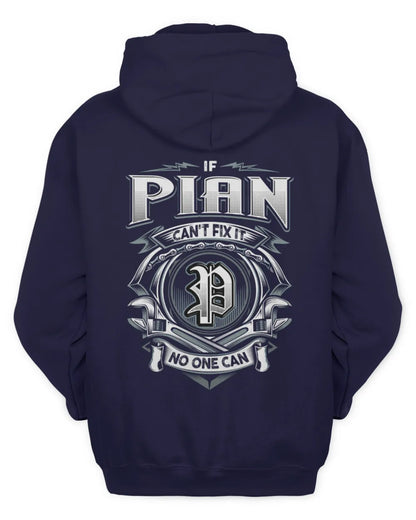 PIAN AP81-K4-626 - Personalized Ahmed Quote Apparel “If Ahmed Can't Fix It, No One Can” - Unisex Hoodie - Navy