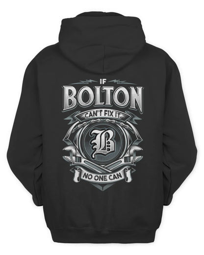BOLTON AP81-K4-626 - Personalized Ahmed Quote Apparel “If Ahmed Can't Fix It, No One Can” - Unisex Hoodie - Black