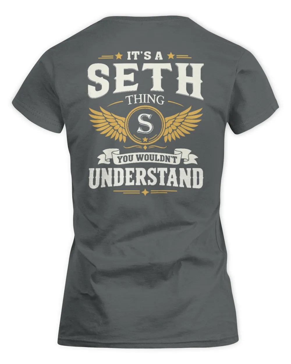 SETH KT06-M008 It’s a [NAME] Thing – You Wouldn’t Understand | Personalized Vintage T-Shirt - Women's Standard T-Shirt - Charcoal