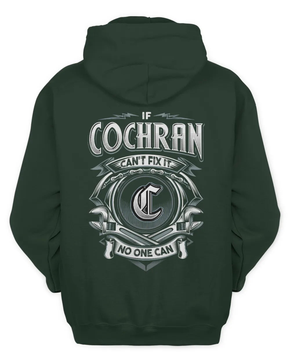 COCHRAN AP81-K4-626 - Personalized Ahmed Quote Apparel “If Ahmed Can't Fix It, No One Can” - Unisex Hoodie - Forest Green