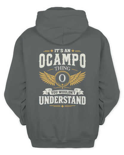 OCAMPO KT06-M008 It’s a [NAME] Thing – You Wouldn’t Understand | Personalized Vintage T-Shirt - Unisex Hoodie - Charcoal
