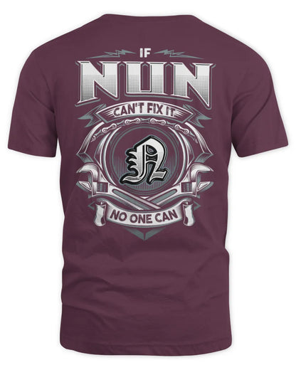 NUN AP81-K4-626 - Personalized Ahmed Quote Apparel “If Ahmed Can't Fix It, No One Can” - Unisex Standard T-Shirt - Maroon