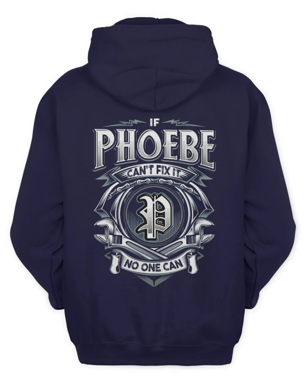 PHOEBE AP81-K4-626 - Personalized Ahmed Quote Apparel “If Ahmed Can't Fix It, No One Can” - Unisex Hoodie - Navy