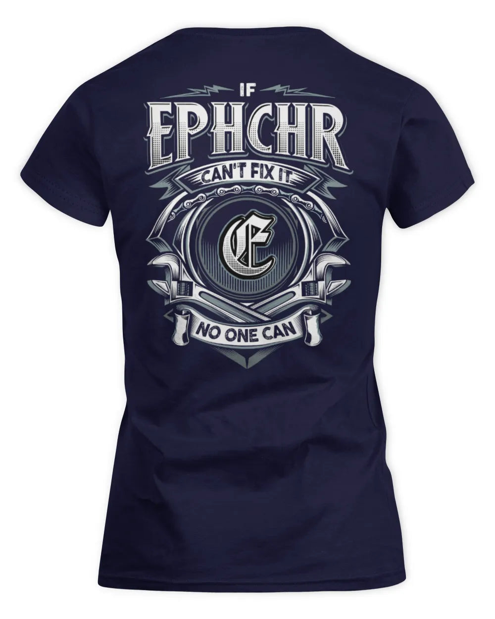EPHCHR AP81-K4-626 - Personalized Ahmed Quote Apparel “If Ahmed Can't Fix It, No One Can” - Women's Standard T-Shirt - Navy